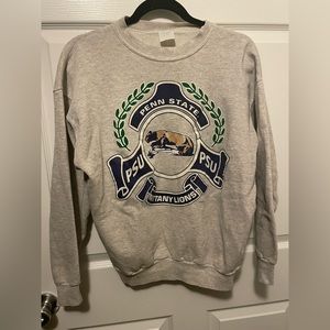 Vintage / Retro Penn State Nittany Lions Sweatshirt Crewneck with Lion Shrine